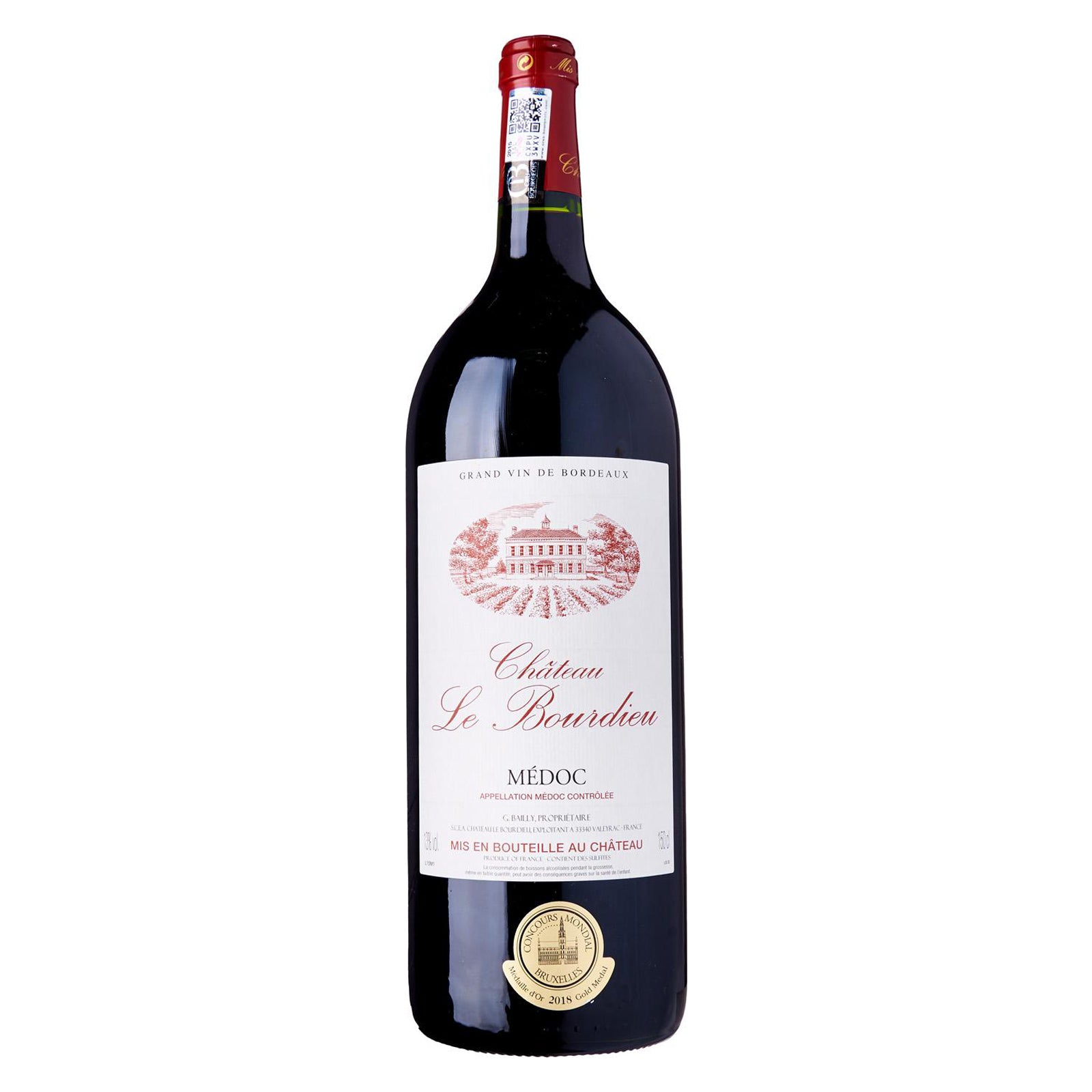 Chateau Le Bourdieu Medoc, Cru Bourgeois 2018 Magnum