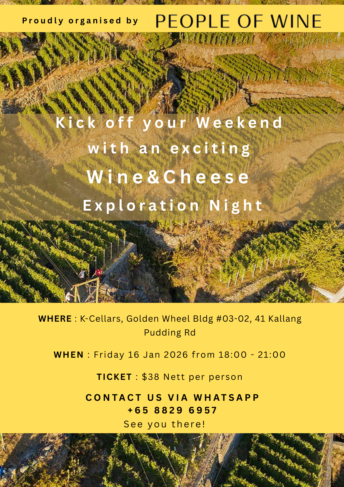 WINE & CHEESE EXPLORATION NIGHT - FRIDAY 16TH JAN 2026